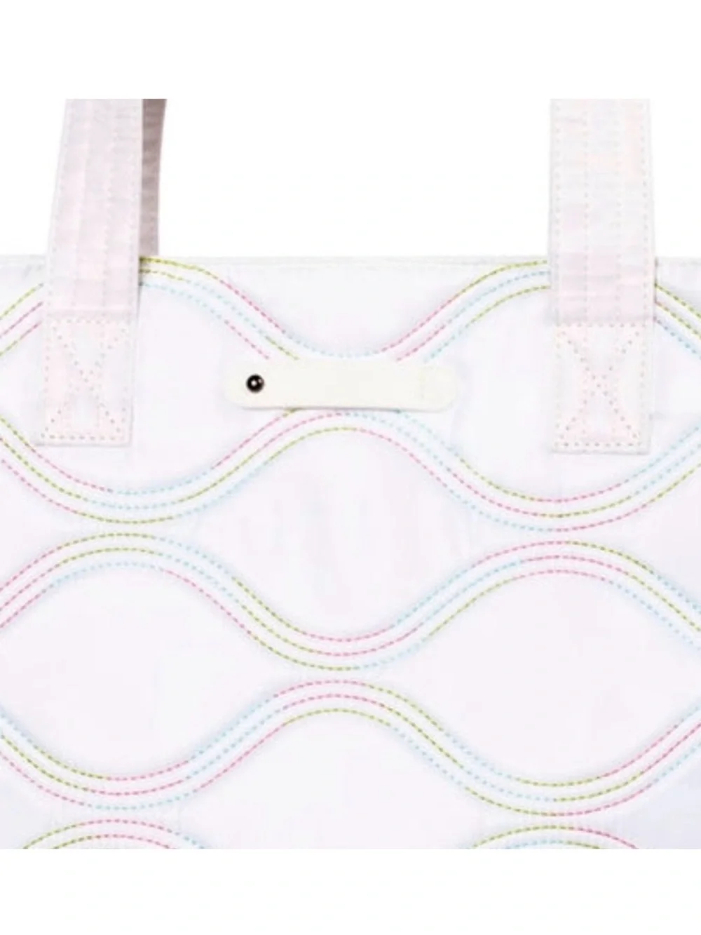 Lug Tempo Classic Tote in White IcePop Stitch NWT